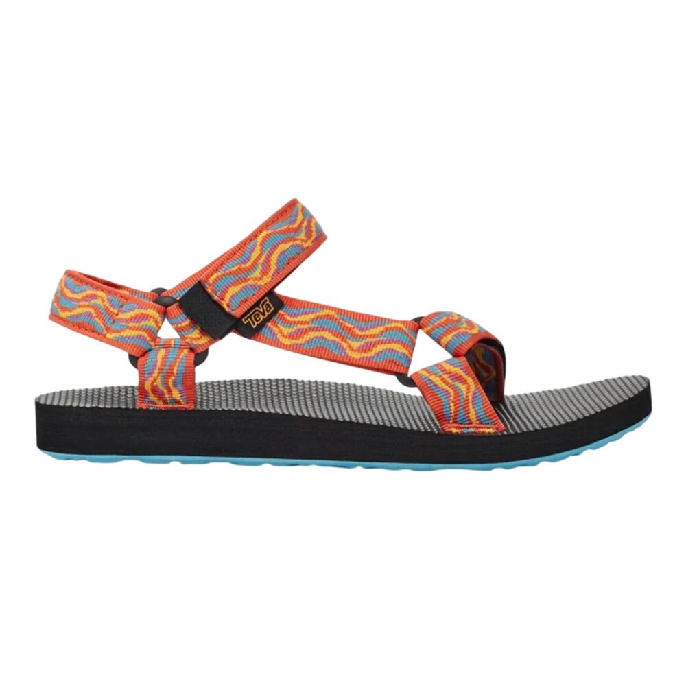 Teva Womens Original Universal Revive Sandals Size 6 EU 37 Orange Blue NIB